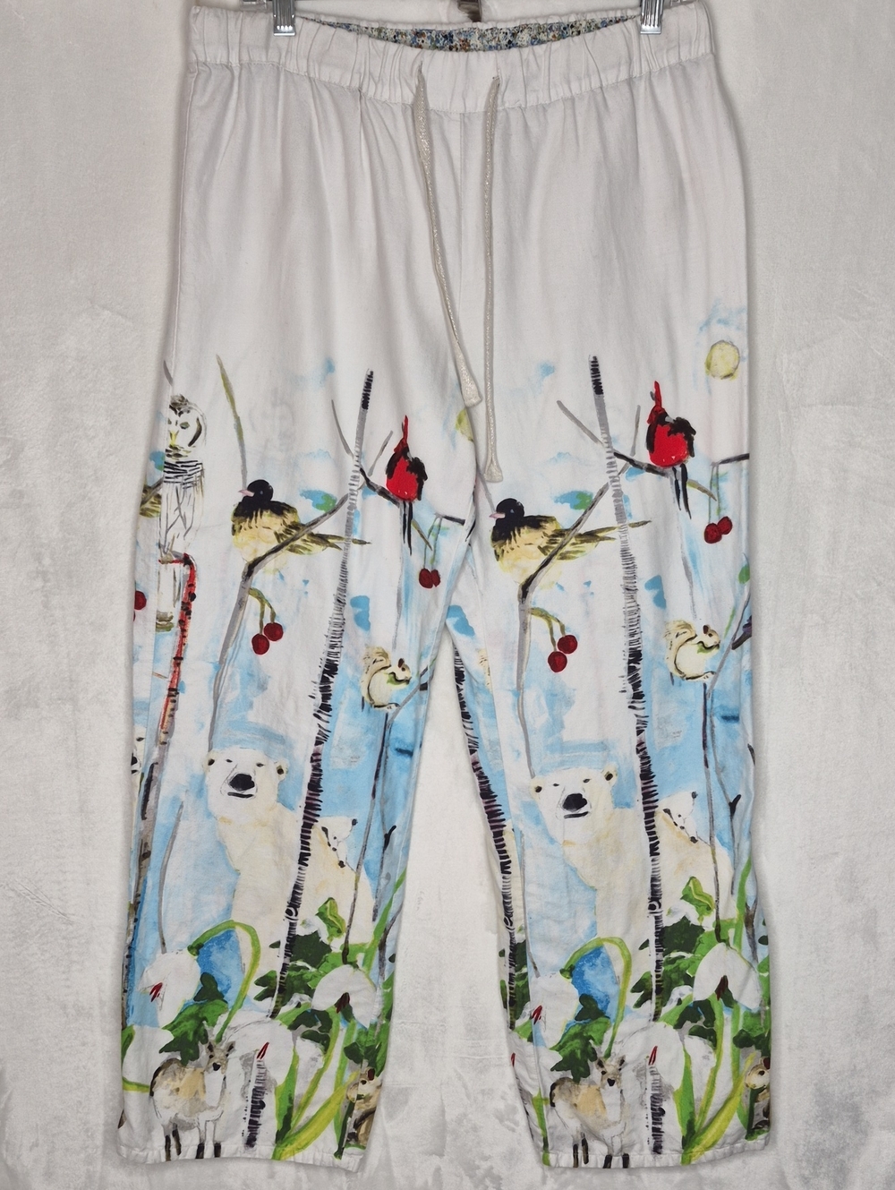 Anthropologie x Voutsa Winter Wonderland Polaire Flannel Sleep Pants - M